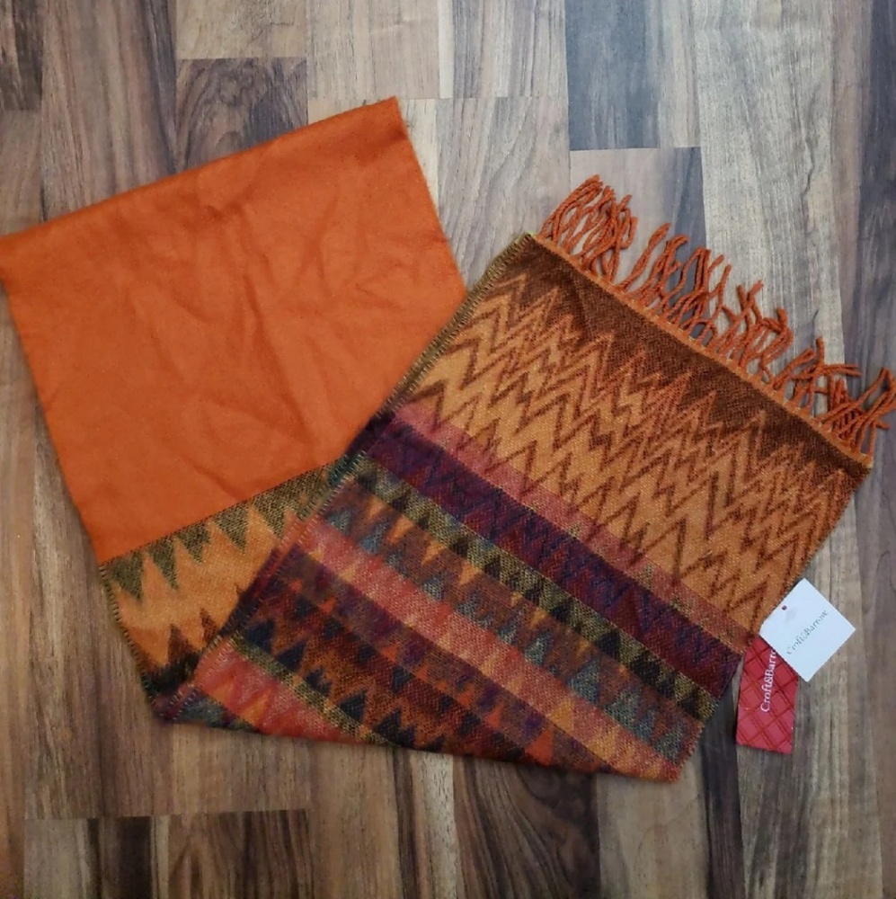 Croft and Barrow Orange Scarf • NWT